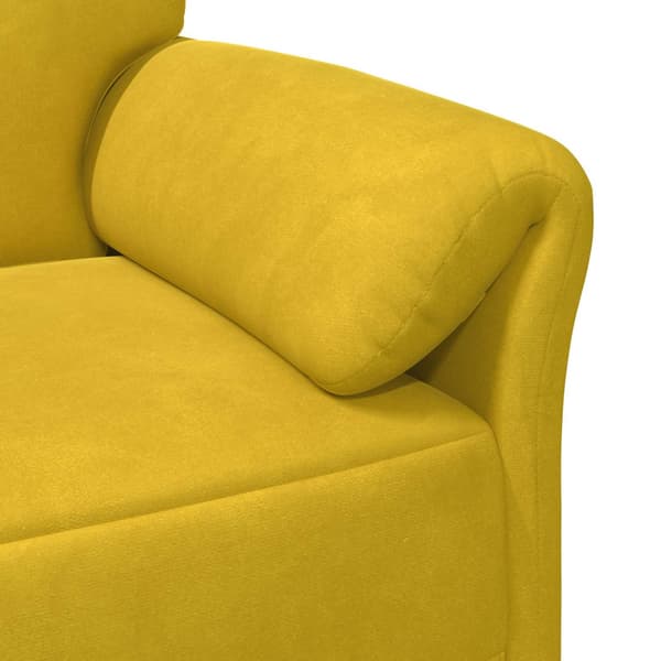 3-Sits soffa Gul 198 x 83 x 95 cm Sammet