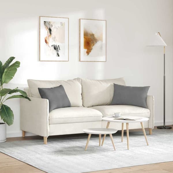 Sofakuddar 2 pcs Mörkgrå 60 x 40 cm tyg