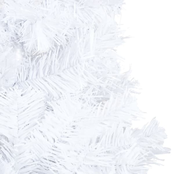 Plastgran med tjocka grenar vit 240 cm PVC
