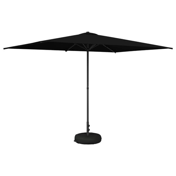 Trädgårdsparasol 200 x 300 cm Polyester Rektangulär Svart