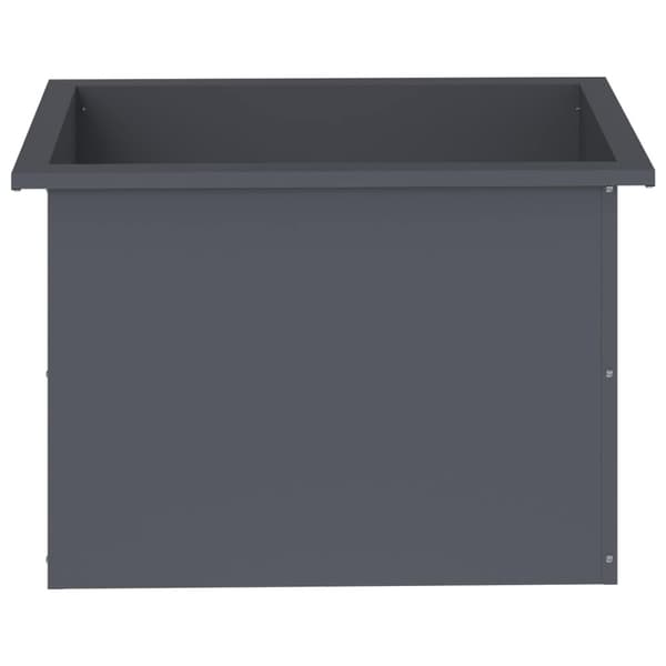 Odlingslåda med LED Antracit 40 x 60 x 40 cm Stål