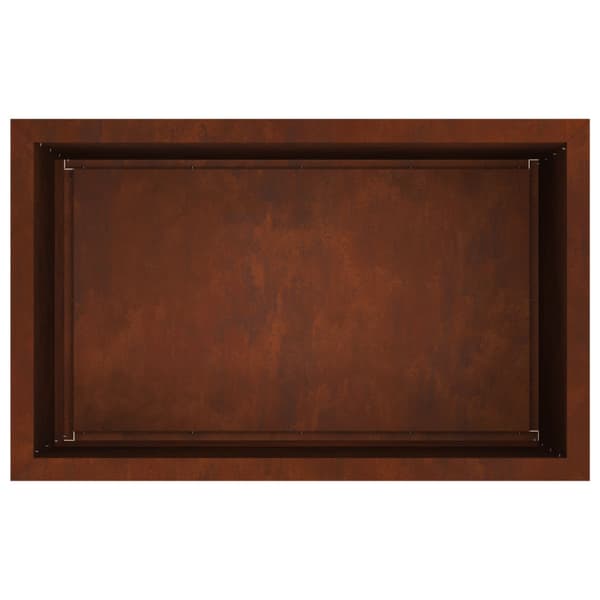 Odlingslåda med LED 2 st Rostig 50 x 80 x 48 cm