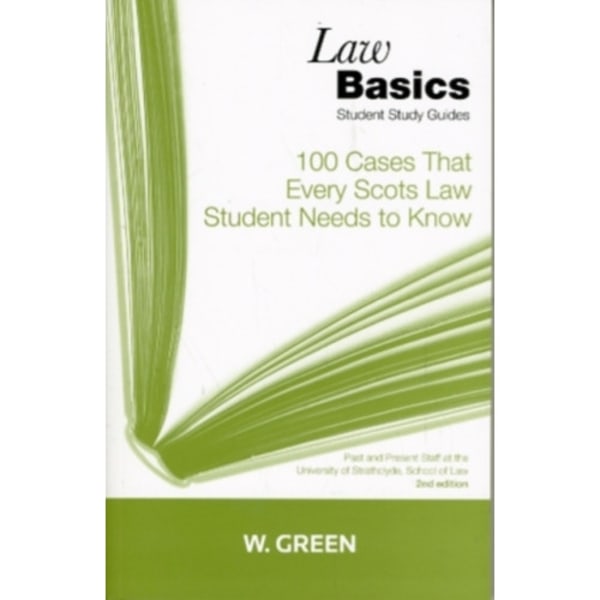 100 Cases that Every Scots Law Student Needs to Know LawBasics (häftad, eng)