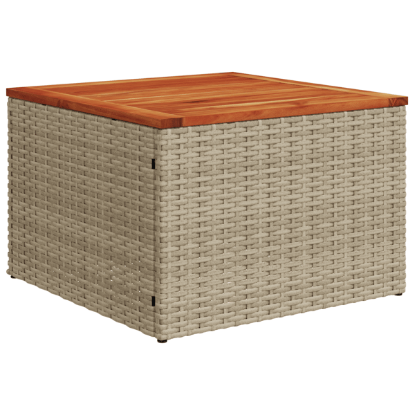 Trädgårdsoffset 6 st Beige konstrotting