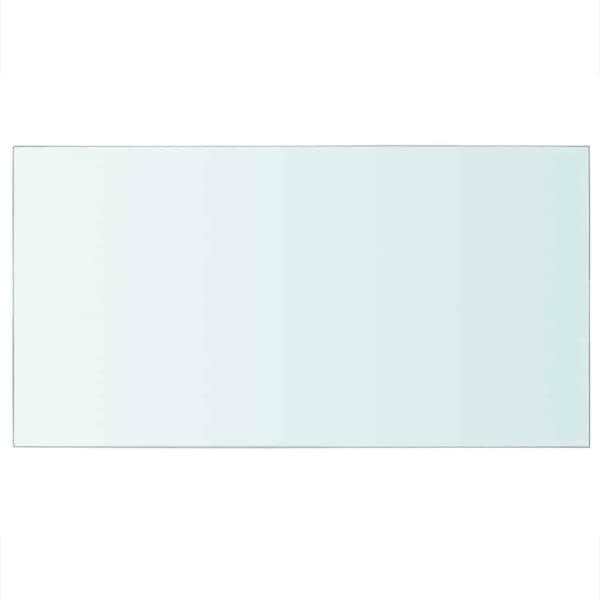 Hyllplan 2 st glas genomskinlig 40x25 cm