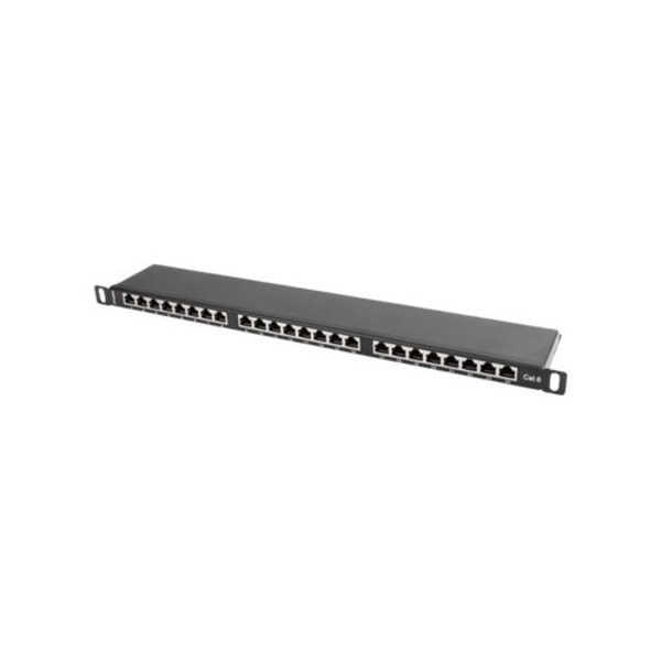 Lanberg PPS6-0024-B - patch-panel - 0.5U - 19"