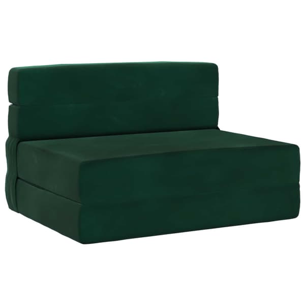 Fällbar Soffbed Mörkgrön 70 x 72 x 60 cm Tyg