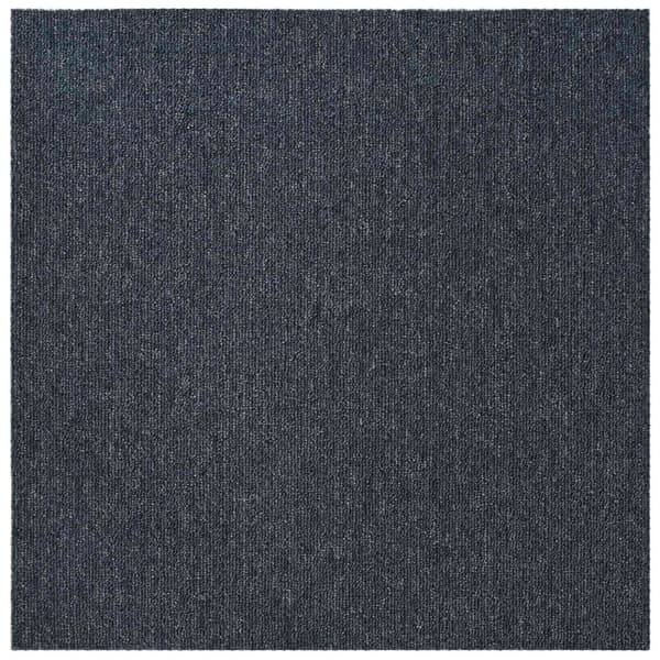 Mattan platta Blå Grå 50 x 50 cm 4 pcs PP och Bitumen