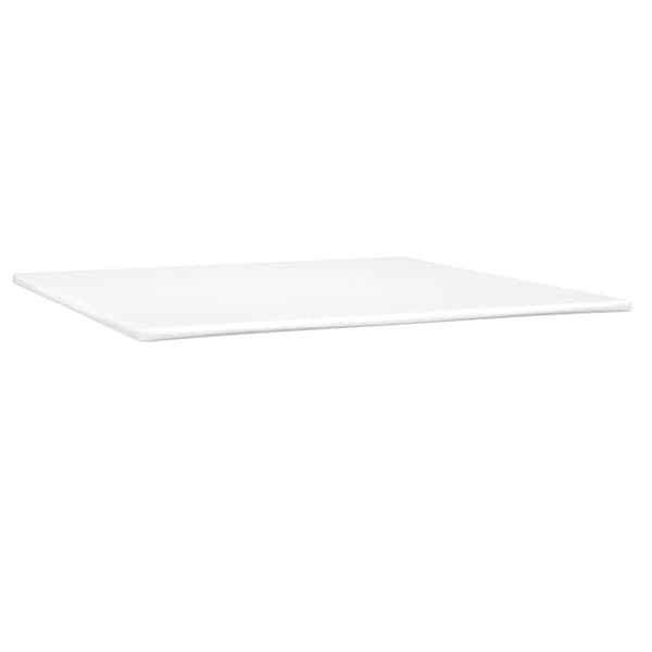 Ramsäng med madrass ljusgrå 200x200 cm sammet