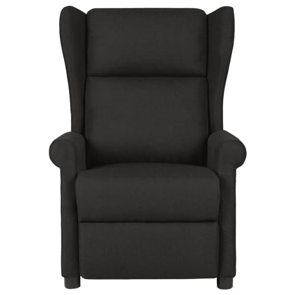 Massagefåtölj svart tyg