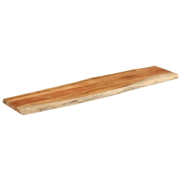 Bordsskiva 160x40x3,8 cm rektangulär massiv akacia rustik kant