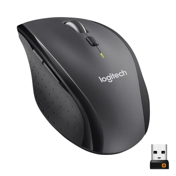 Logitech M705 - mus - 2.4 GHz - grå