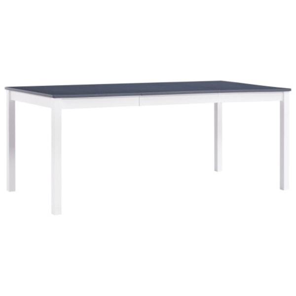 Matbord vit och grå 180x90x73 cm furu
