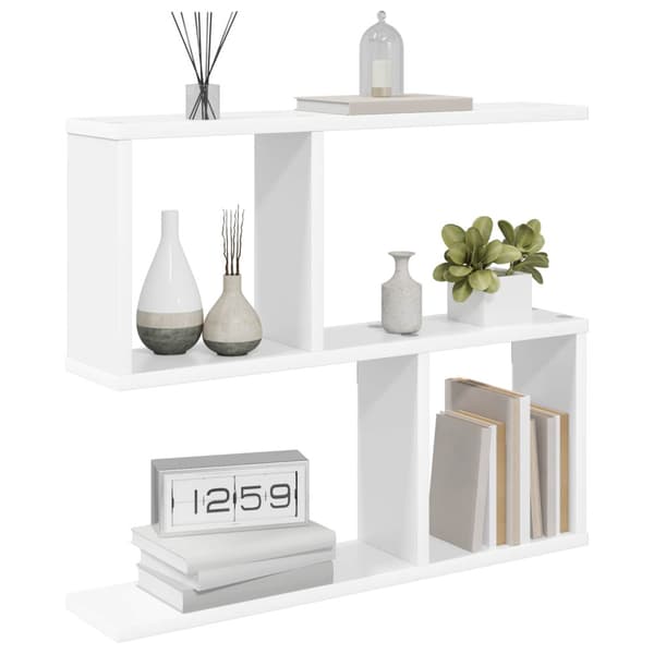 Vägg hylla Vit 60 x 12 x 50,5 cm Konstruerat trä