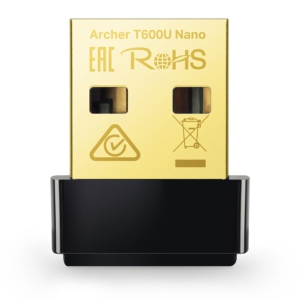 TP-Link Archer T600U Nano - nätverksadapter - USB 2.0 Svart