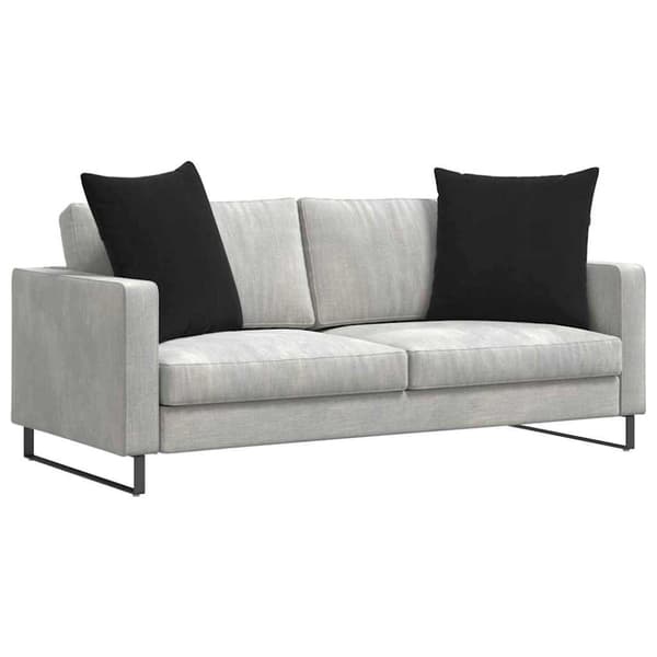Sofakuddar 2 pcs Svart 80 x 80 cm Kordread tyg