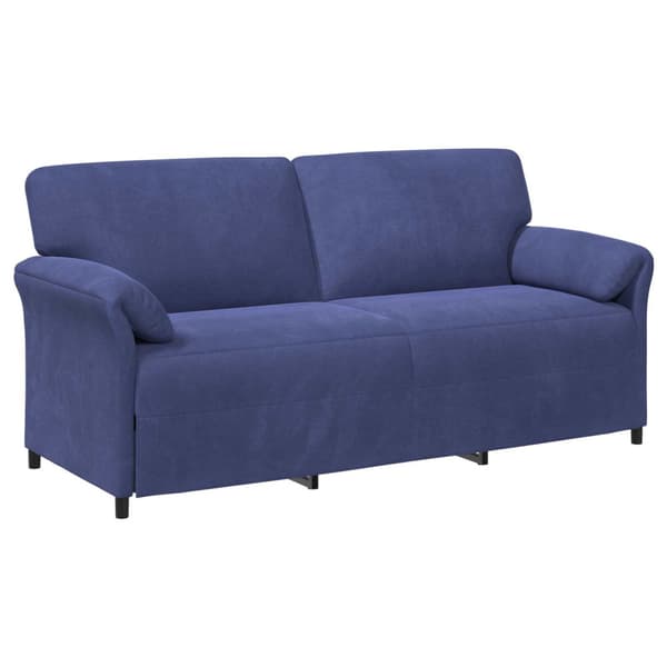 3-Sits soffa Polisblå 198 x 83 x 95 cm Sammet