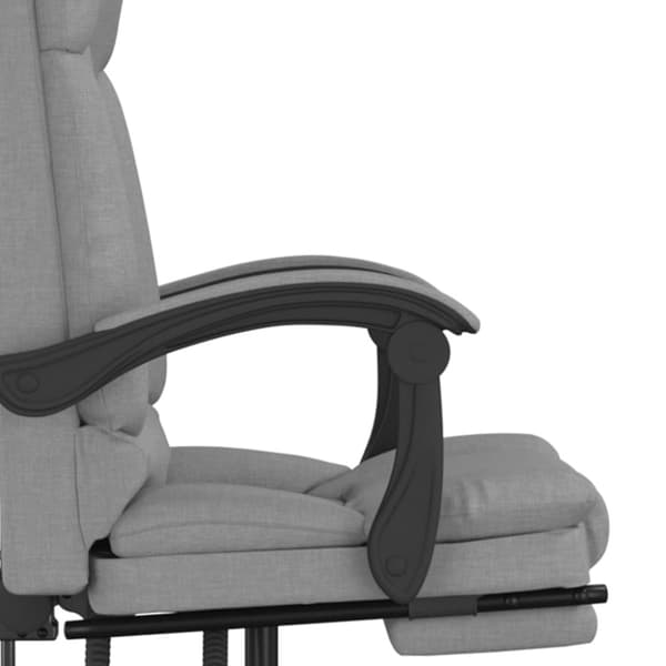 Kontorsstol med massage ljusgrå tyg