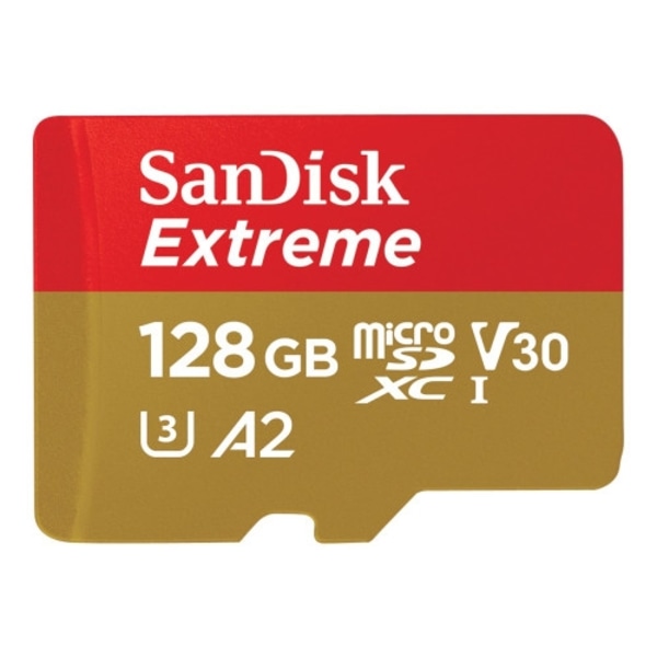 SanDisk Extreme - flash-minneskort - 128 GB - mikroSDXC UHS-I