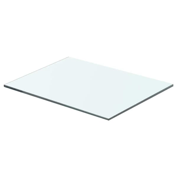 Hyllplan 2 st glas genomskinlig 40x25 cm