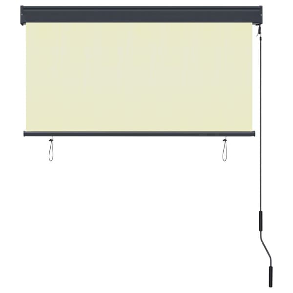 Rullgardin utomhus 120x250 cm gräddvit