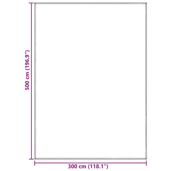 Tältmatta Blå och grå 500 × 300 cm polyeten