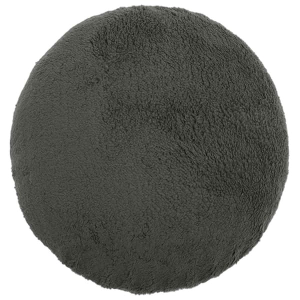Kuddöverdrag 2 st HEERLEN Mörkgrå Ø 30 cm Bouclé