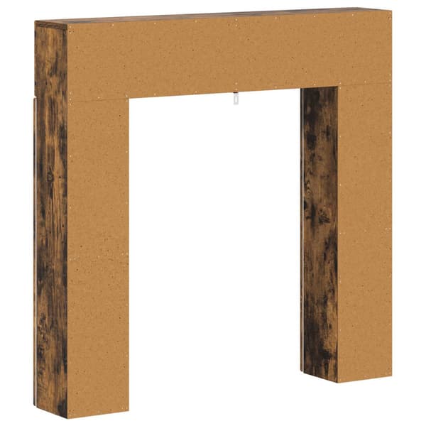 Eldstadsram Rökt ek 102 x 18 x 100,5 cm Konstruerat trä