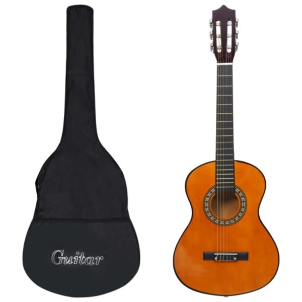 Gitarr för nybörjare och barn med fodral klassisk 1/2 34"