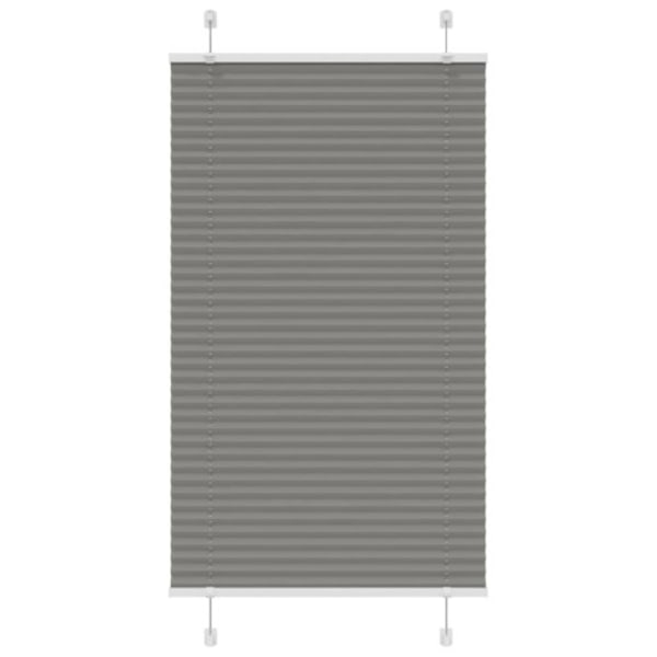 Plisserad persienn antracit 75x150cm tyg bredd 74,4cm polyester
