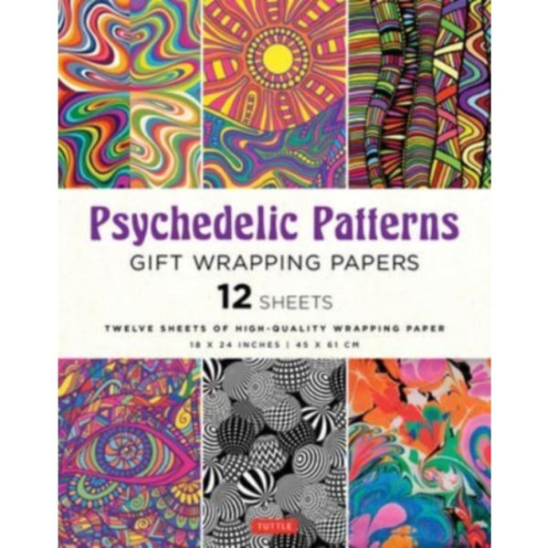 Psychedelic Patterns Gift Wrapping Papers - 12 sheets (häftad, eng)