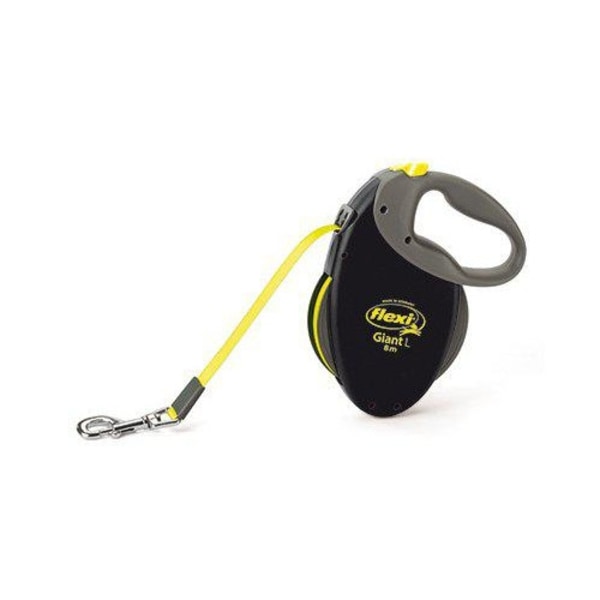 FLEXI - Leash Giant L 8M Tape Black/Neon Yellow Max 50Kg - (600.7782)