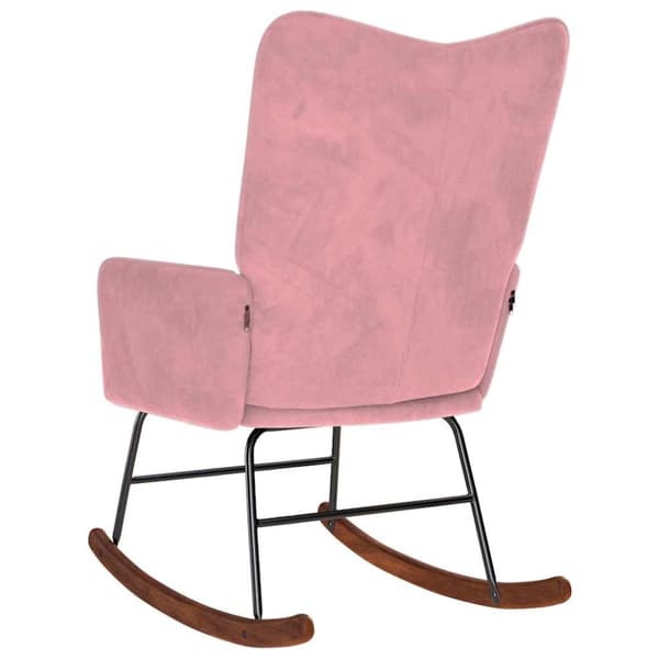 Gungstol rosa sammet