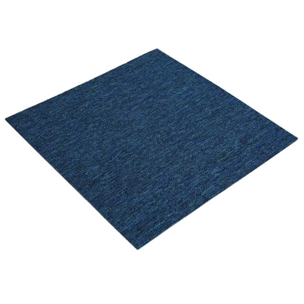 Mattan platta Blå 50 x 50 cm 36 pcs PP och Bitumen