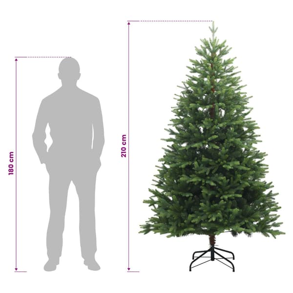 Plast Hingad Julgran 210 cm 300 LED-lampor Varmvit
