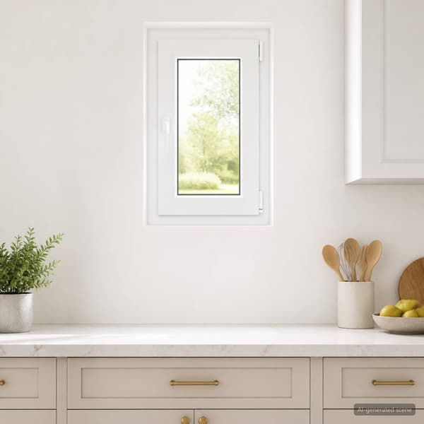 Källarfönster RISOR 60 x 70 cm PVC och glas