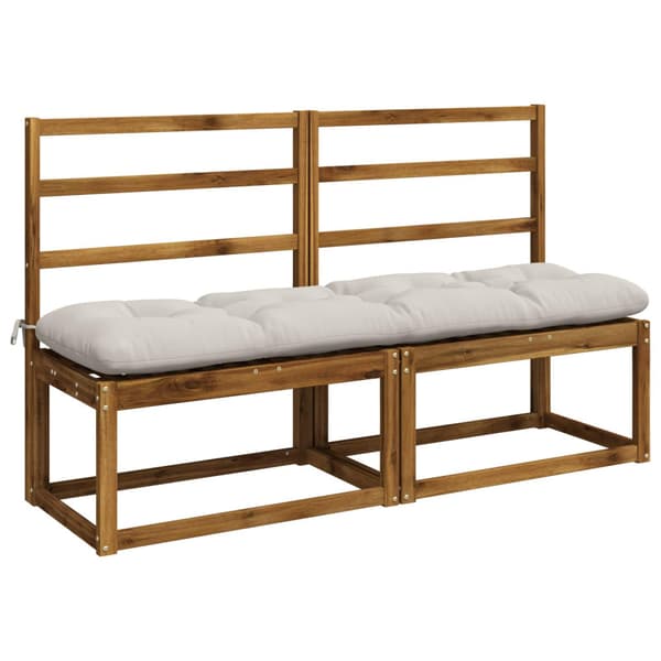 2-delade Bänk Kuddar VIANEN 100% Polyester Vit 150 x 40 x 12 cm