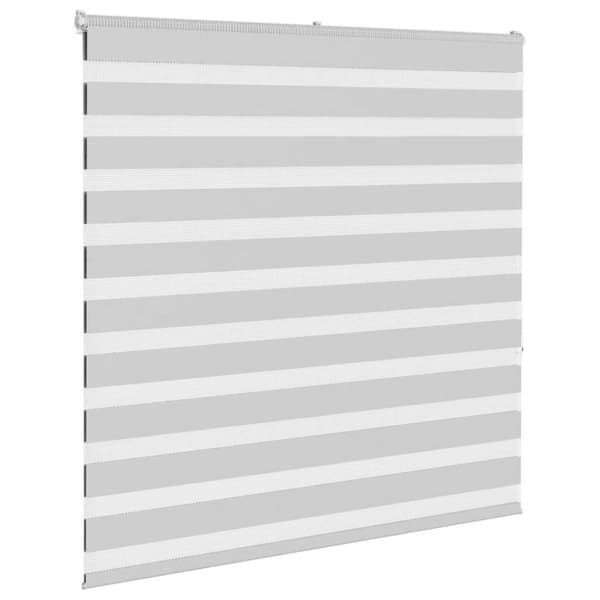 Rullgardin zebra ljusgrå 145x150 cm tyg bredd 140,9cm polyester