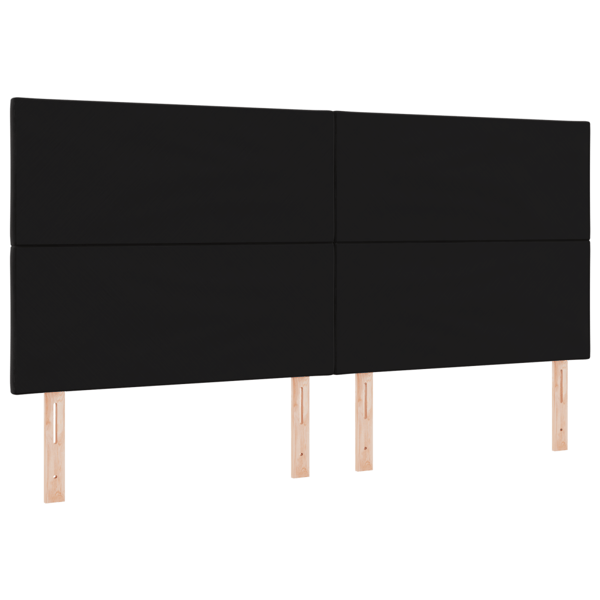 LED huvuddyna Svart 200 cm Sammet