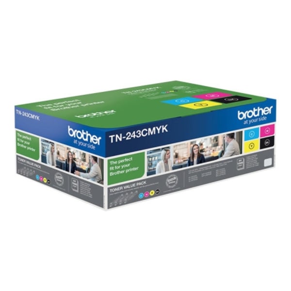 Brother TN243CMYK Value Pack - 4-pack - svart, gul, cyan, magenta - original - tonerkassett