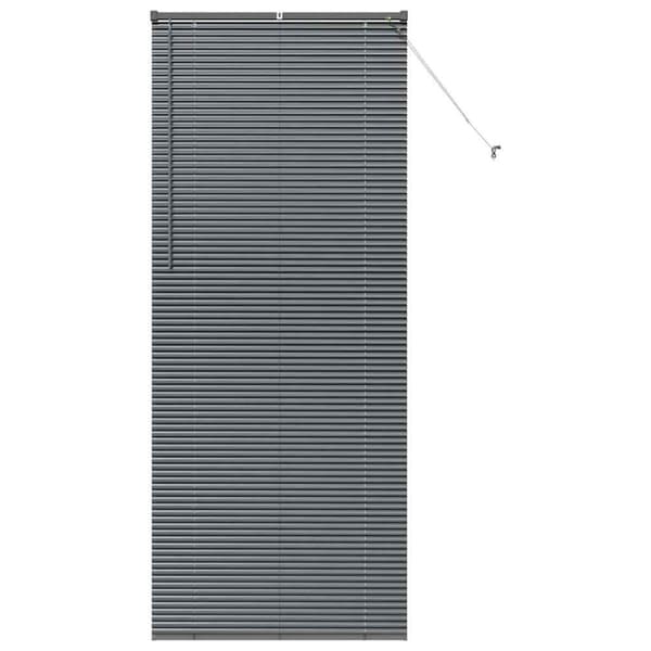 Persienner Mörkgrå 220 x 95 cm Aluminium