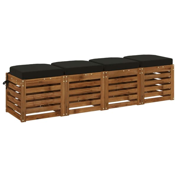 4-delade Sittkuddar SOEST 4 st 100% Polyester Svart