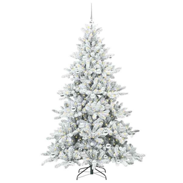 Plast Hingad Julgran Vit 180 cm PVC och stål