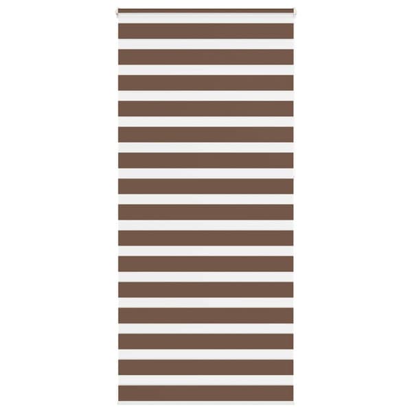 Rullgardin zebra brun 105x230 cm tyg bredd 100,9 cm polyester