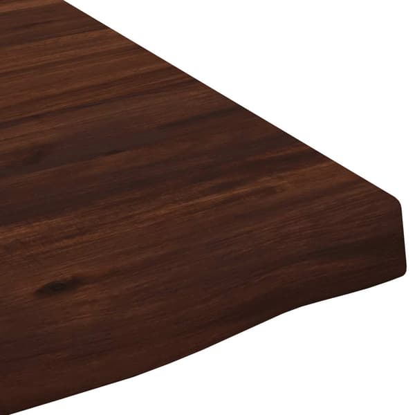 Rektangulärt Bordsskiva 90 x 50 x 3,5 cm Rektangulär Mörkbrun