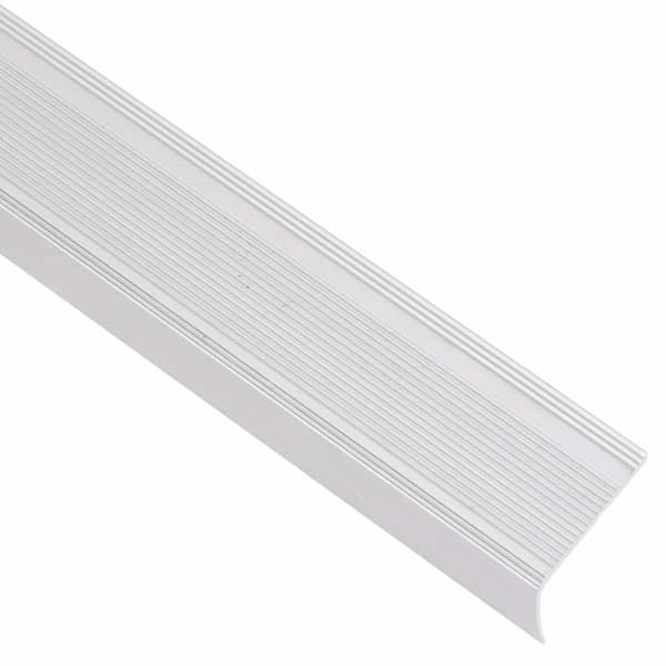 Trappnäsor i L-form 15 st aluminium 100 cm silver