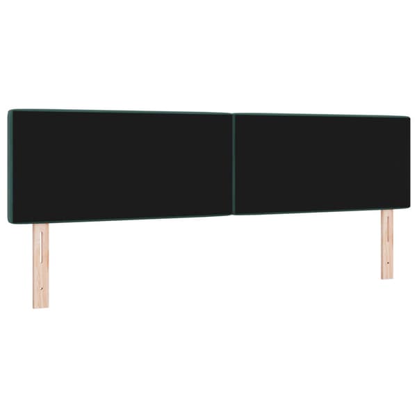 Huvudgavel Mörkgrön 180 cm Sammet