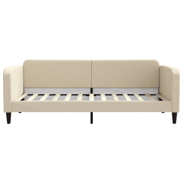 Dagbädd utdragbar gräddvit 90x200 cm tyg