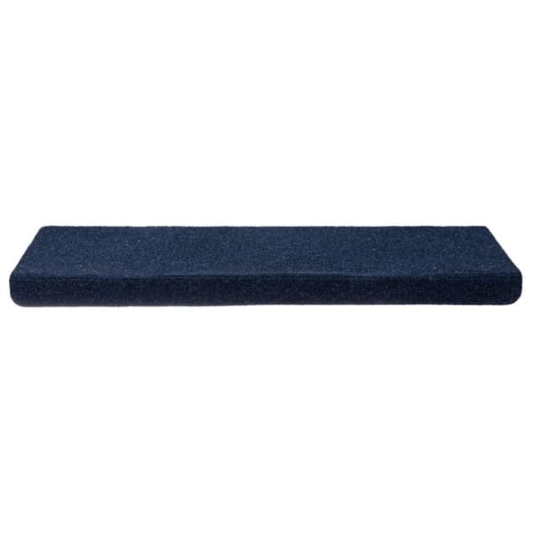 Trappmattor självhäftande 30 st 65x21x4 cm marinblå rektangulär kant