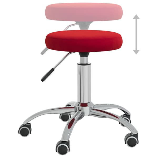 Massagepall vinröd sammet